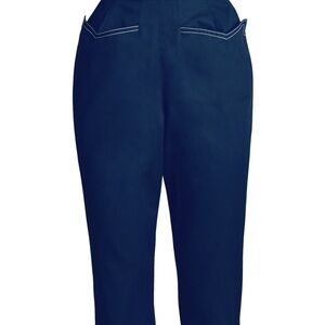 Vivien of Holloway Navy Drill High-Waisted Pants